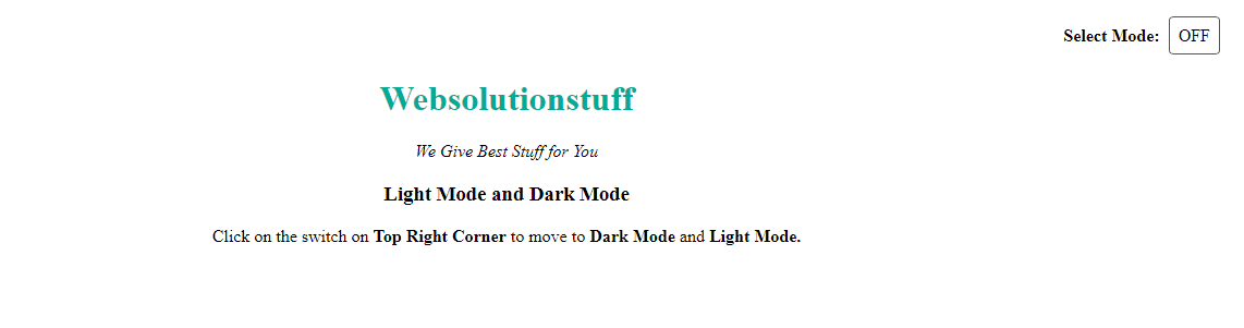 How_To_Create_Light_Mode_Website_using_jQuery