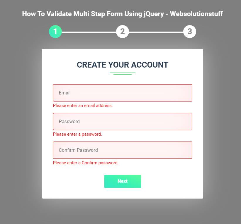 how_to_validate_multi_step_form_using_jquery_output