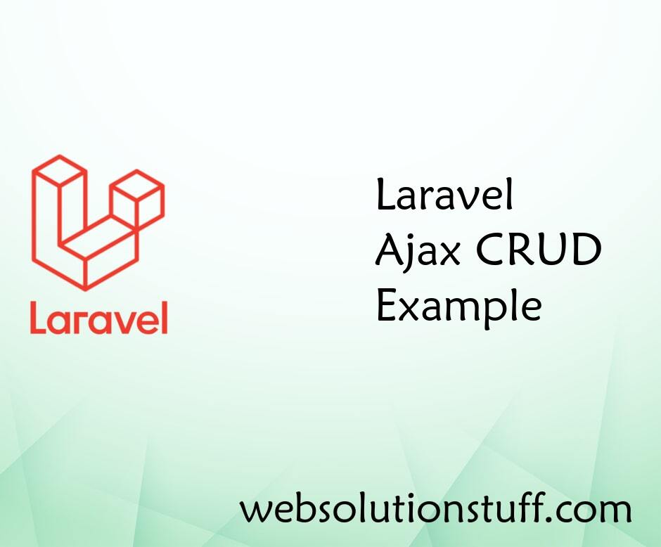 Laravel AJAX CRUD example